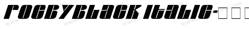 rocbyblack italic字体转换